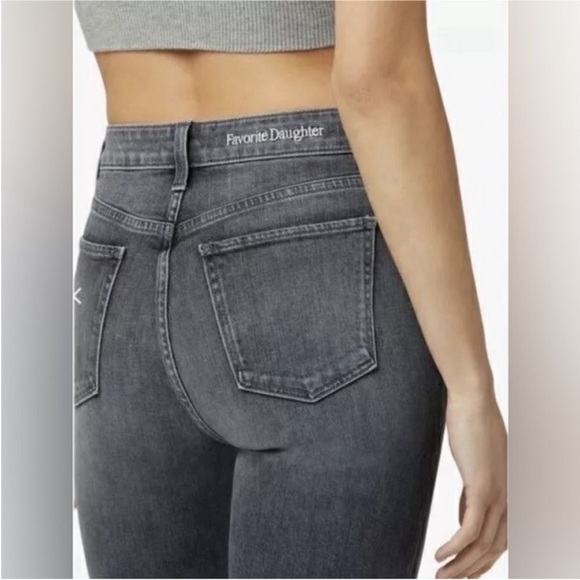 Favorite Daughter Women's Straight Leg Jeans - Charcoal - Picture 5 of 11